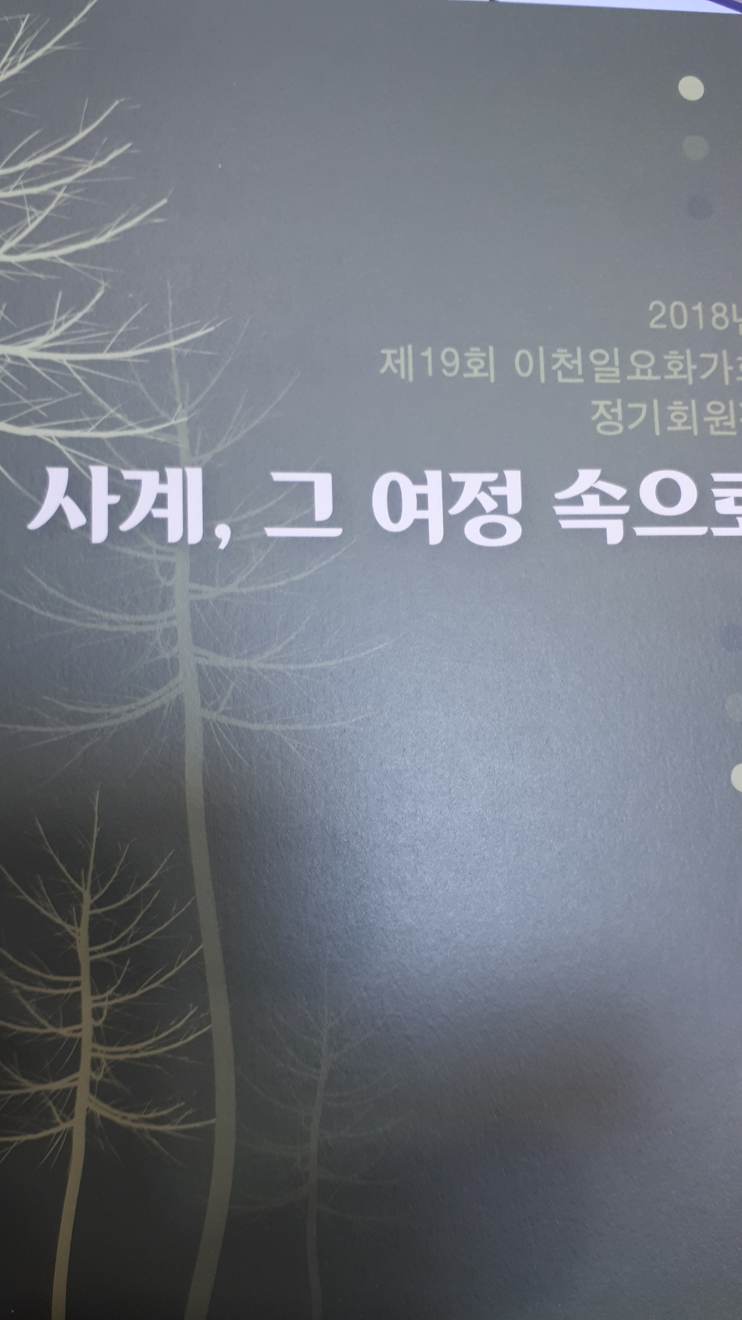 2018년제19회 이천일요화가회 정기회원전